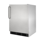 Summit Commercial FF7BKCSSADA 23.63'' 1 Section Undercounter Refrigerator with 1 Right Hinged Solid Door and Front Breathing Compressor