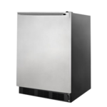 Summit Commercial FF7BKSSHH 23.63'' 1 Section Undercounter Refrigerator with 1 Right Hinged Solid Door and Front Breathing Compressor