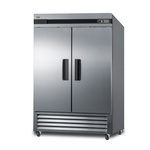 Summit Commercial SCFF497 55.25'' 2 Section Solid Door Reach-In Freezer