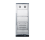 Summit Commercial SCR1156CSS 23.63'' Silver 1 Section Swing Refrigerated Glass Door Merchandiser