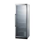 Summit Commercial SCR1401 23.63'' Black 1 Section Swing Refrigerated Glass Door Merchandiser