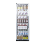 Summit Commercial SCR1401LH 23.63'' Black 1 Section Swing Refrigerated Glass Door Merchandiser