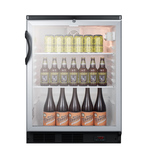 Summit Commercial SCR600BGLBIDTPUB Refrigerated Craft Beer & Wine Merchandiser