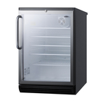 Summit Commercial SCR600BGLTB Refrigerated Merchandiser