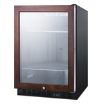 Summit Commercial SCR610BLPNR 23.63'' Black 1 Section Swing Refrigerated Glass Door Merchandiser