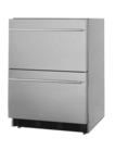Summit Commercial SP6DBS2D7 23.75'' 1 Section Undercounter Refrigerator with 2 Drawers and Front Breathing Compressor