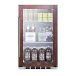 Summit Commercial SPR489OSPNR 19.00'' Black 1 Section Swing Refrigerated Glass Door Merchandiser