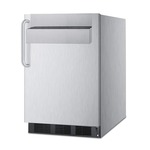 Summit Commercial SPR7BOSST 23.75'' 1 Section Undercounter Refrigerator with 1 Right Hinged Solid Door and Front Breathing Compressor