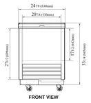 TBC-24SD-GF-N6 Super Deluxe Glass Chiller & Froster