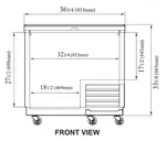 TBC-36SB-GF-N Glass Chiller & Froster