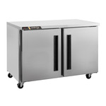 Traulsen CLUC-48R-SD-LL 48.25'' 2 Section Undercounter Refrigerator with 2 Left Hinged Solid Doors and Side / Rear Breathing Compressor