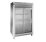 Traulsen RHT232WUT-FSL 58'' 51.6 cu. ft. Top Mounted 2 Section Glass Door Reach-In Refrigerator