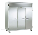 Traulsen RLT332N-FHS 76.31'' 69.5 cu. ft. Top Mounted 3 Section Solid Door Reach-In Freezer