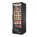 True Mfg. - General Foodservice FLM-27F~TSL01 27'' 27.0 cu. ft. 1 Section Black Glass Door Merchandiser Freezer