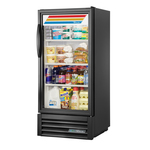 True Mfg. - General Foodservice GDM-10-HC~TSL01 24.88'' Black 1 Section Swing Refrigerated Glass Door Merchandiser