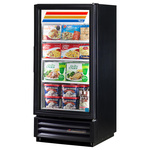 True Mfg. - General Foodservice GDM-10F-HC~TSL01 24.88'' 10.0 cu. ft. 1 Section Black Glass Door Merchandiser Freezer