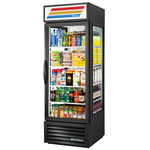 True Mfg. - General Foodservice GEM-23-HC~TSL01 27.5'' Black 1 Section Swing Refrigerated Glass Door Merchandiser