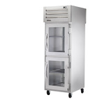 True Mfg. - General Foodservice STA1RPT-2HG-1S-HC 27.5'' 31.0 cu. ft. 1 Section Glass/Solid Half Door Pass-Thru Refrigerator