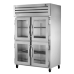 True Mfg. - General Foodservice STA2R-4HG-HC 52.63'' 48 cu. ft. Top Mounted 2 Section Glass Half Door Reach-In Refrigerator