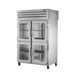True Mfg. - General Foodservice STA2RPT-4HG-2S-HC 52.63'' 50.6 cu. ft. 2 Section Glass/Solid Half Door Pass-Thru Refrigerator
