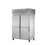 True Mfg. - General Foodservice STA2RPT-4HS-2G-HC 52.63'' 56.0 cu. ft. 2 Section Glass/Solid Half Door Pass-Thru Refrigerator