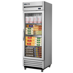 True Mfg. - General Foodservice T-19G-HC~FGD01 27'' 19 cu. ft. Bottom Mounted 1 Section Glass Door Reach-In Refrigerator