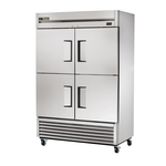 True Mfg. - General Foodservice T-49-4-HC 54.13'' 49 cu. ft. Bottom Mounted 2 Section Solid Half Door Reach-In Refrigerator