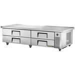 True Mfg. - General Foodservice TRCB-82-86 86.25" 4 Drawer Refrigerated Chef Base with Marine Edge Top - 115 Volts