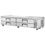 True Mfg. - General Foodservice TRCB-96 95.5" 4 Drawer Refrigerated Chef Base with Marine Edge Top - 115 Volts