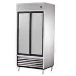 True Mfg. - General Foodservice TSD-33-HC 39.5'' 33 cu. ft. Bottom Mounted 2 Section Solid Door Reach-In Refrigerator
