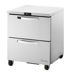 True Mfg. - General Foodservice TUC-27D-2-HC~SPEC3 27.63'' 1 Section Undercounter Refrigerator with 2 Drawers and Side / Rear Breathing Compressor