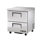 True Mfg. - General Foodservice TUC-27F-D-2-HC 27.63'' 1 Section Undercounter Freezer with Solid 2 Drawers and Front Breathing Compressor