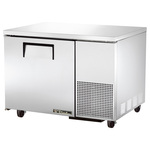 True Mfg. - General Foodservice TUC-44-HC 44.5'' 1 Section Undercounter Refrigerator with 1 Left Hinged Solid Door and Side / Rear Breathing Compressor
