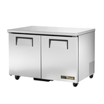 True Mfg. - General Foodservice TUC-48-HC 48.38'' 2 Section Undercounter Refrigerator with 2 Left/Right Hinged Solid Doors and Front Breathing Compressor
