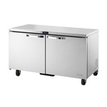 True Mfg. - General Foodservice TUC-60-HC~SPEC3 60.38'' 2 Section Undercounter Refrigerator with 2 Left/Right Hinged Solid Doors and Side / Rear Breathing Compressor