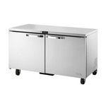 True Mfg. - General Foodservice TUC-60F-HC~SPEC3 60.38'' 2 Section Undercounter Freezer with 2 Left/Right Hinged Solid Doors and Front Breathing Compressor
