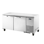 True Mfg. - General Foodservice TUC-67-HC~SPEC3 67.25'' 2 Section Undercounter Refrigerator with 2 Left/Right Hinged Solid Doors and Side / Rear Breathing Compressor