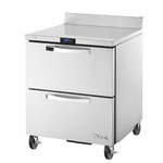 True Mfg. - General Foodservice TWT-27D-2-HC~SPEC3 27.63'' 2 Drawer ADA Height Worktop Refrigerator with Side / Rear Breathing Compressor - 6.5 cu. ft.