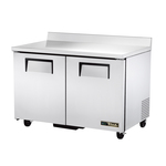 True Mfg. - General Foodservice TWT-48F-HC 48.38'' 2 Door ADA Height Worktop Freezer with Front Breathing Compressor - 12.0 cu. ft.