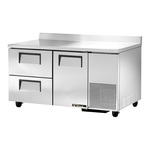 True Mfg. - General Foodservice TWT-60-32D-2-HC 60.25'' 1 Door 2 Drawer ADA Height Worktop Refrigerator with Front Breathing Compressor - 15.9 cu. ft.