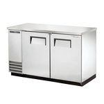 True Mfg. - General Foodservice True TBB-2-S-HC Silver 2 Solid Door Refrigerated Back Bar Storage Cabinet, 115 Volts