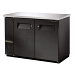 True Mfg. - General Foodservice True TBB-24-48-HC Black 2 Solid Door Refrigerated Back Bar Storage Cabinet, 115 Volts