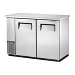 True Mfg. - General Foodservice True TBB-24-48-S-HC Silver 2 Solid Door Refrigerated Back Bar Storage Cabinet, 115 Volts