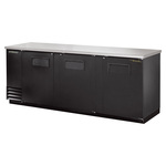 True Mfg. - General Foodservice True TBB-4-HC Black 3 Solid Door Refrigerated Back Bar Storage Cabinet, 115 Volts