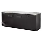 True Mfg. - General Foodservice True TBB-4-HC Black 3 Solid Door Refrigerated Back Bar Storage Cabinet, 115 Volts