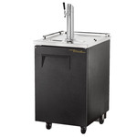 True TDD-1-HC 1 Tap 1/2 Barrel Draft Beer Cooler - Black, 1 Keg Capacity, 115 Volts