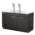 True Mfg. - General Foodservice True TDD-2-HC 2 Taps 1/2 Barrel Draft Beer Cooler - Black, 2 Kegs Capacity, 115 Volts