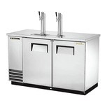 True Mfg. - General Foodservice True TDD-2-S-HC 2 Taps 1/2 Barrel Draft Beer Cooler - Stainless Steel, 2 Kegs Capacity, 115 Volts