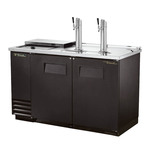 True Mfg. - General Foodservice True TDD-2CT-HC 2 Taps 1/2 Barrel Draft Beer Cooler - Black, 2 Kegs Capacity, 115 Volts