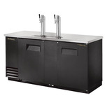 True Mfg. - General Foodservice True TDD-3-HC 2 Taps 1/2 Barrel Draft Beer Cooler - Black, 3 Kegs Capacity, 115 Volts